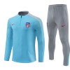 Sudadera De Entrenamiento Atlético Madrid Cremallera De Cuarto 2024-25 Azul - Niño